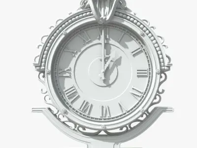 Street Clock 3D model