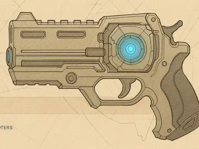 Spectrablade Low-poly 3D model