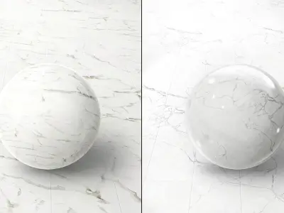 PBR White Marble Texture