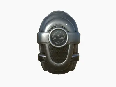 SciFi Backpack C09 Dark Steel - Fashion Character Design Low-poly 3D model