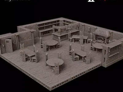 LegendGames OpenLOCK Tavern Set 3D print model