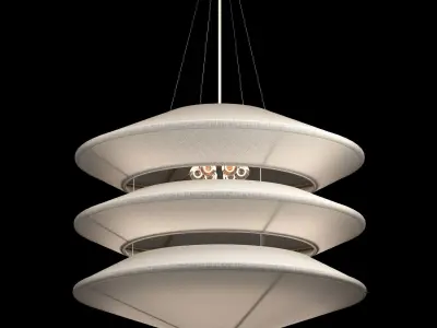 Kyoto Chandelier light 3D model