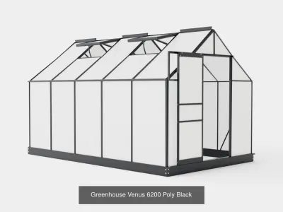 Collection of Greenhouse Venus Poly Black - 4 Models 3D Model Pack
