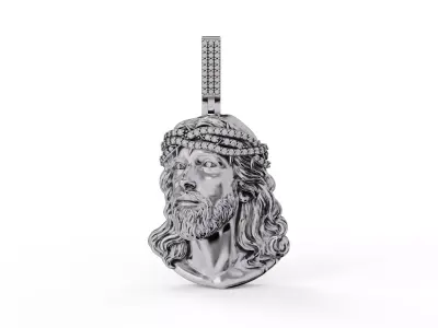 JESUS PIECE PENDANT 3D PRINT MODEL 3D print model