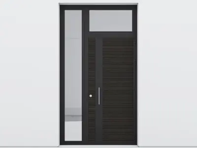 Aluminium door 66 3D model
