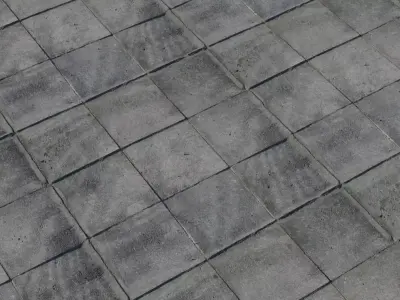 Aged Concrete Flagstone Pavers PBR Texture  Texture