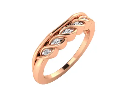 Women Ring Render 3dm STL MTL SLC JCD OBJ FBX Details 3D print model 11