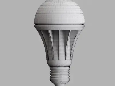 Led Light bulb Low-poly 3D model