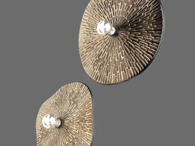 Flammulina Bra Wall Lamp 3D model