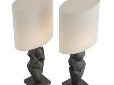 Porta Romana VLB52 Danseur Lamp 3D model