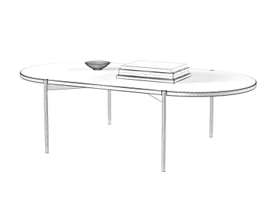 Plateau Oval Coffee Table 3D model