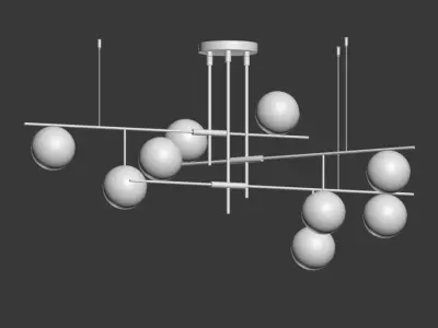 Technum Chandelier Lampatron 3D model