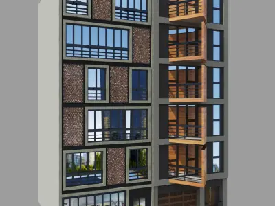 Modern Biulding Free 3D model