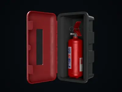 Fire Extinguisher low poly game ready Low-poly 3D model