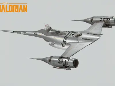 Din Djarin N-1 Starfighter - Star Wars Mandalorian 3D model