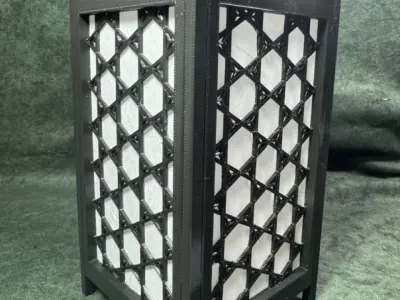 Kumiko Japanese Shoji Lantern - Yae-Kagome 3D print model