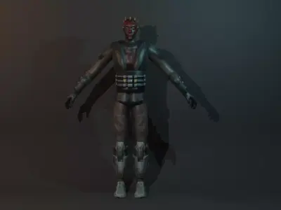 Darth Maul Clone Wars Low-poly 3D model