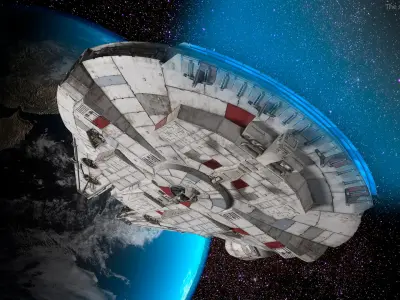  Millennium Falcon Spacecraft 