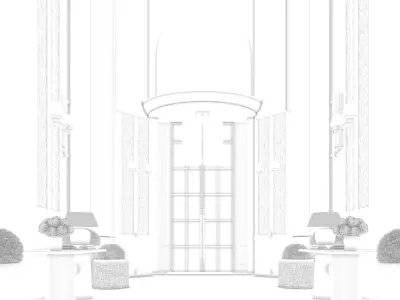 Saturn Hotel Corridor Free 3D model