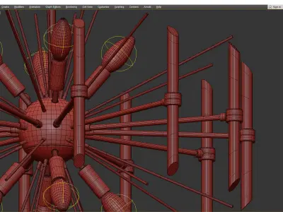 ERIS CHANDELIER Low-poly 3D model