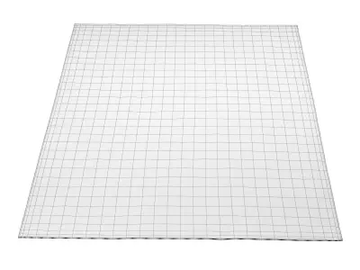 Crystal Black White Indoor Outdoor Area Rug Low-poly 3D model