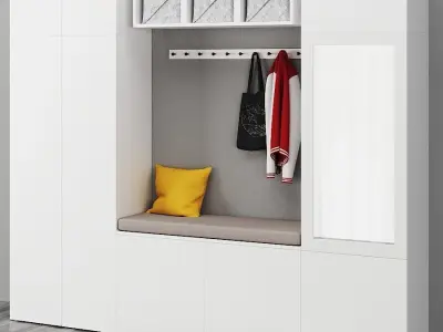 IKEA OPHUS Wardrobe with 9 doors 3D model