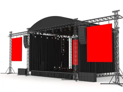 Concert Stage 3D model