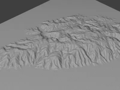 Kea Island full 3D model terrain 3D model