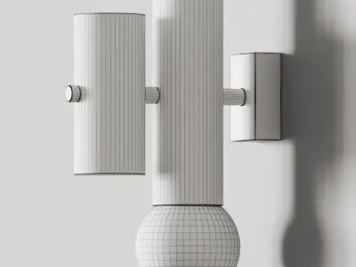 UTU Soulful Lighting Pyppe I Wall Lamp 3D model