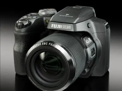 Fujifilm FinePix S8200 bridge digital camera Low-poly 3D model