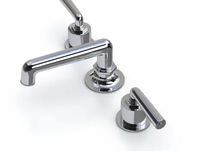 Waterworks Henry Faucet with Lever Handles 3D model