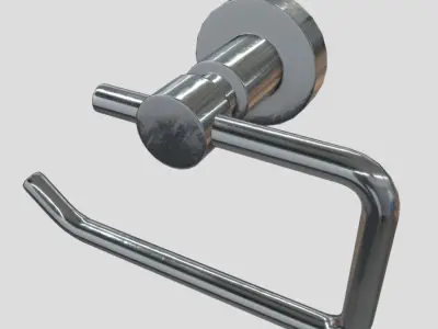 Toilet Roll Holder Low-poly 3D model