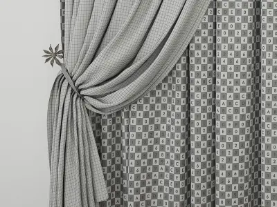 Curtain curtains - 3D model