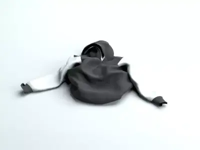 Hoodie On the Floor - 3D Asset 3D model