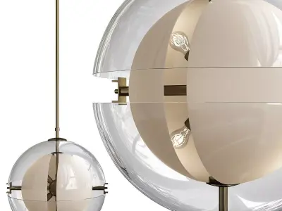ENCASED MOD CHANDELIER Low-poly 3D model
