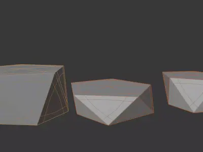 Geometric Trophy Award 3 Bases Pack 3D model