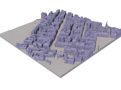 London city tile Level 2 block TQ2980 South West 3D model