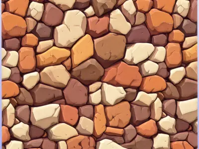 Stylized Stone Floor Seamless Texture Texture 19