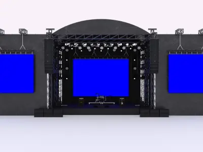 Concert Stage 3D model