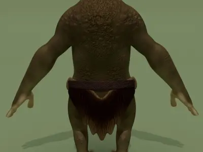 Cartoon Monster Fantasy Ogr 3D model