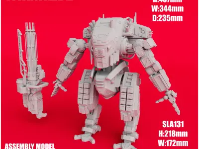 Legion inspired by Titanfall 2 Articulated 3D Printable Model 3D print model