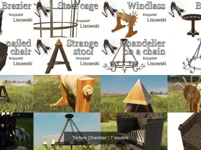 Torture Chamber 3D Model Pack