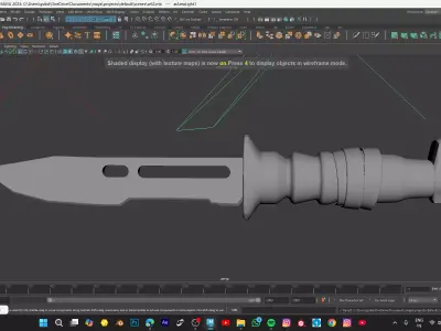 KNIFE MODEL Low-poly 3D model get
