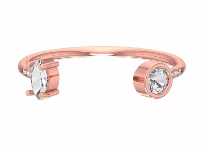 Women Light Weight Band Ring 3D print model 24