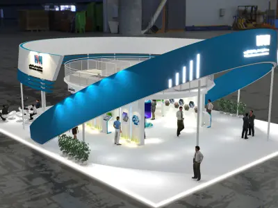 booth 16x20 3D model