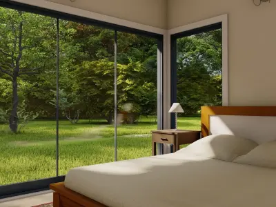 3D Architectural House Low-poly 3D model