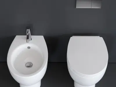 Ceramica Catalano New light WC Low-poly 3D model