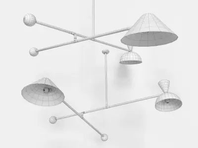 Italian Chandelier by Le Lampade 3D model