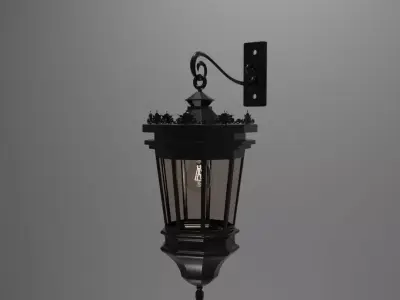 Vintaged Street  Lamp 3D model