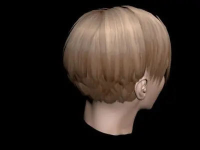 Haircut No 6 - Short Light Brown Hair for Woman 3D model